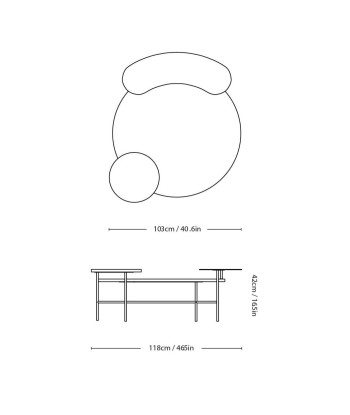 Table basse JH25 de l' environnement