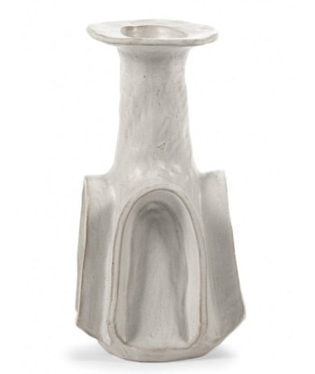 Vase L blanc Billy 02 en linge