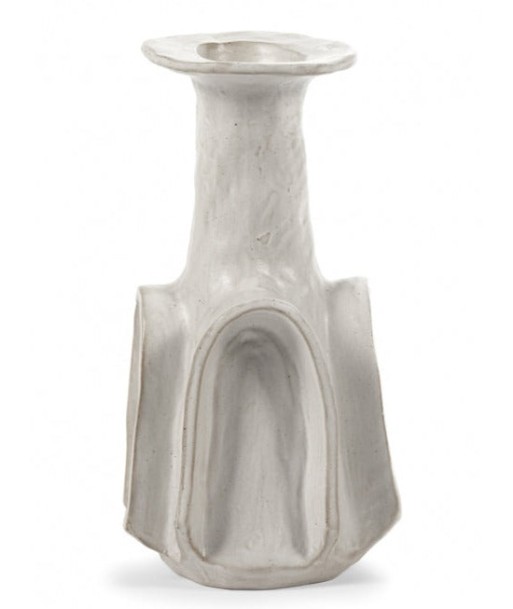 Vase L blanc Billy 02 en linge