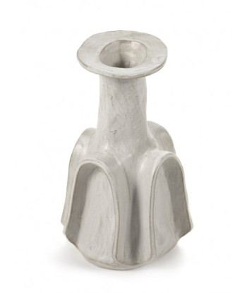 Vase L blanc Billy 02 en linge