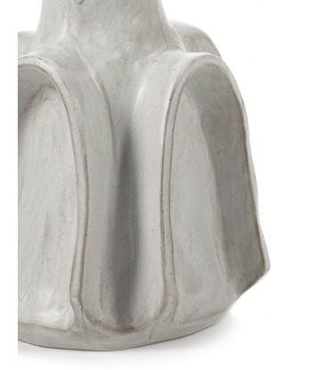 Vase L blanc Billy 02 en linge