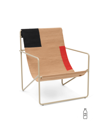 Fauteuil Transat lounge chair couleur Camel pas cher 