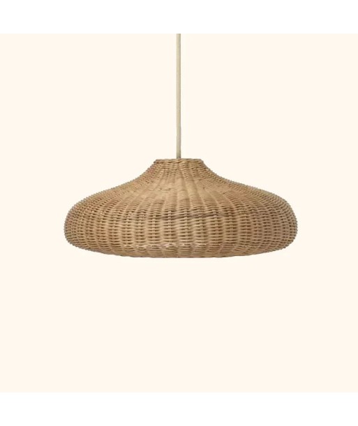 Suspension rotin design champignon vintage acheter