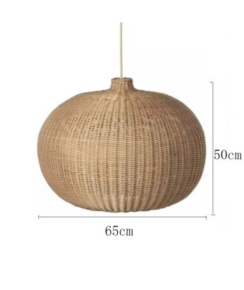 Suspension rotin boule design vintage Comparez plus de prix