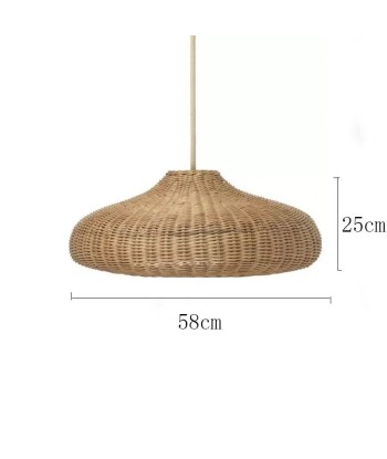 Suspension rotin design champignon vintage acheter