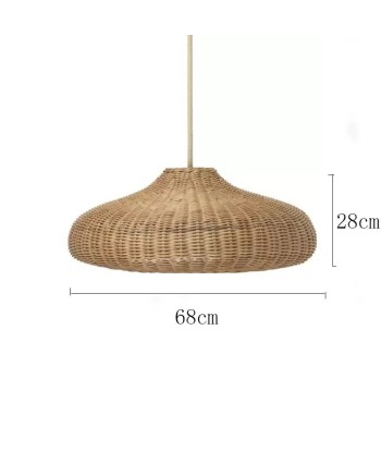 Suspension rotin design champignon vintage acheter