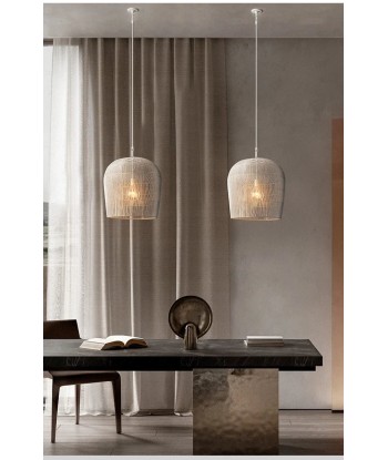 Suspension rotin minimaliste design scandinave solde