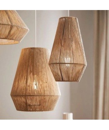 Suspension rotin design géométrique allongé scandinave Comparez et commandez 