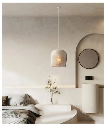 Suspension rotin minimaliste design scandinave solde