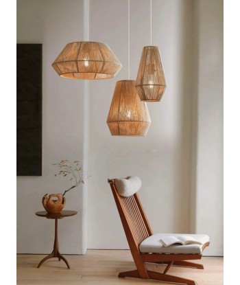 Suspension rotin design géométrique allongé scandinave Comparez et commandez 