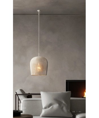 Suspension rotin minimaliste design scandinave solde