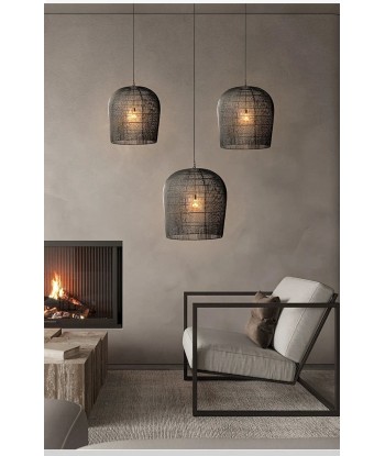 Suspension rotin minimaliste design scandinave solde