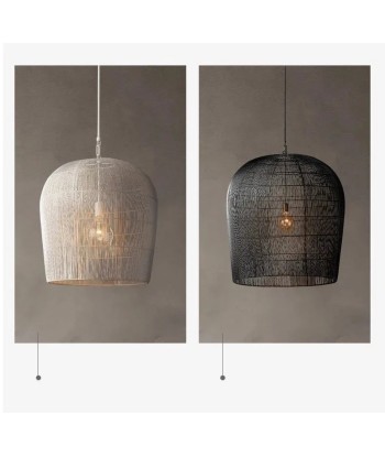 Suspension rotin minimaliste design scandinave solde