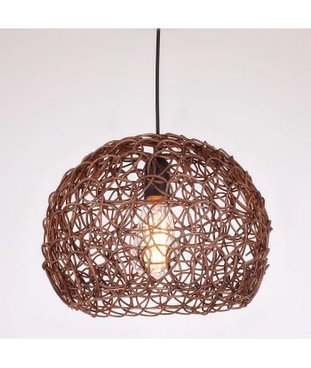 Suspension bambou cloche arrondie design moderne de France