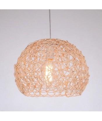 Suspension bambou cloche arrondie design moderne de France