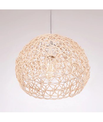 Suspension bambou cloche arrondie design moderne de France