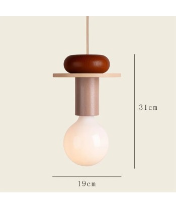 Suspension bois scandinave formes géométriques colorées la colonne vertébrale