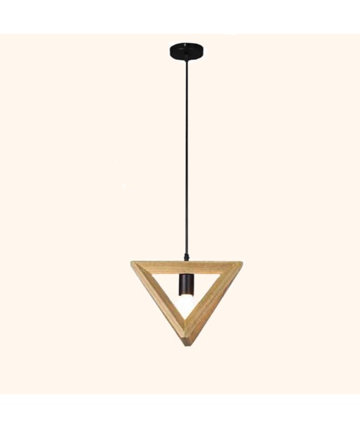 Suspension bois triangle design moderne En savoir plus