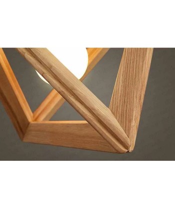 Suspension bois triangle design moderne En savoir plus