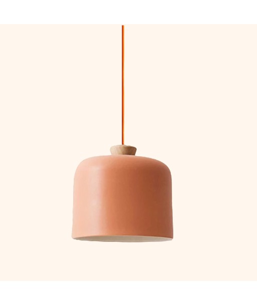 Suspension métal et bois cloche colorée design scandinave sélection de produits