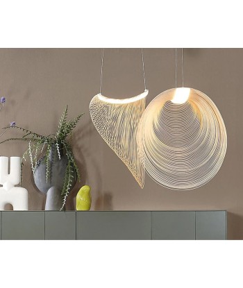 Suspension bois anneaux design moderne En savoir plus