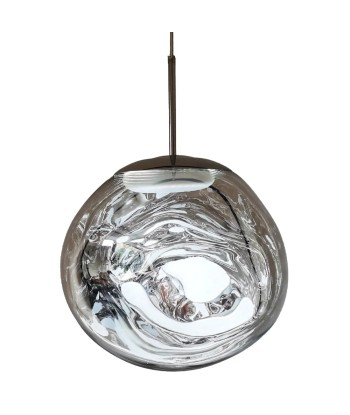 Suspension verre globe asymétrique nacré design Livraison rapide