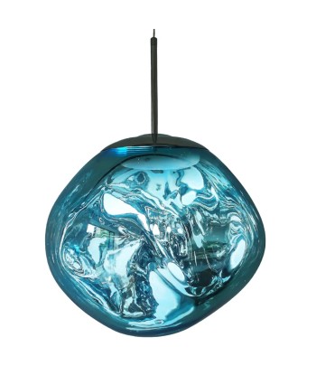 Suspension verre globe asymétrique nacré design Livraison rapide