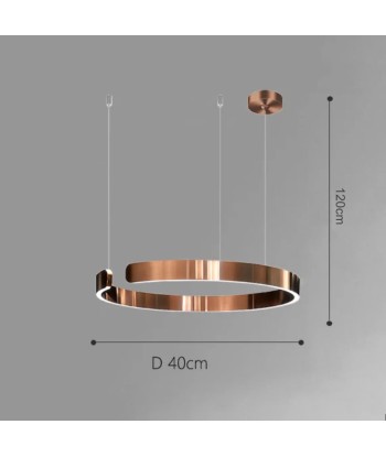 Suspension métal anneau ouvert design moderne Comment ça marche