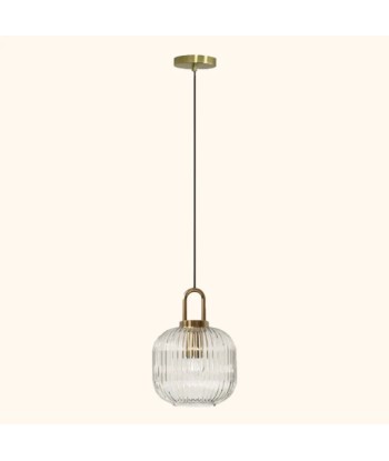 Suspension art déco globe en verre cannelé 50-70% off 