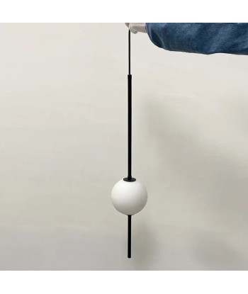 Suspension tige métallique globe en verre design moderne livraison gratuite