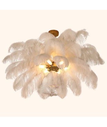 Suspension en plumes blanches pendantes style art déco vintage JUSQU'A -70%! 