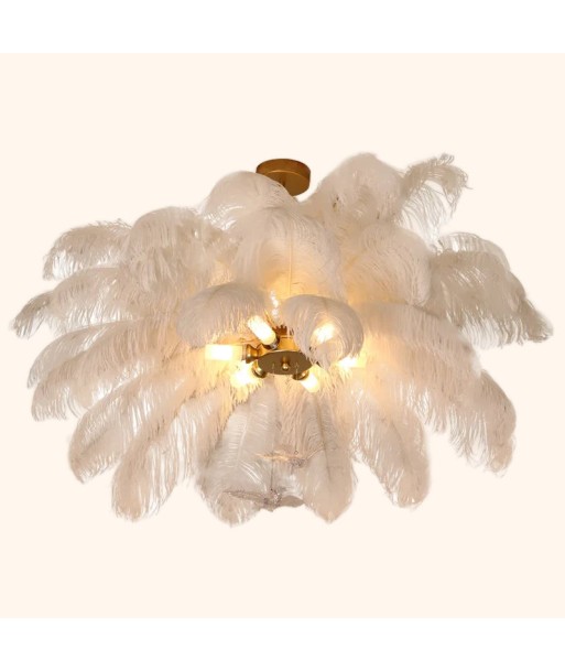 Suspension en plumes blanches pendantes style art déco vintage JUSQU'A -70%! 