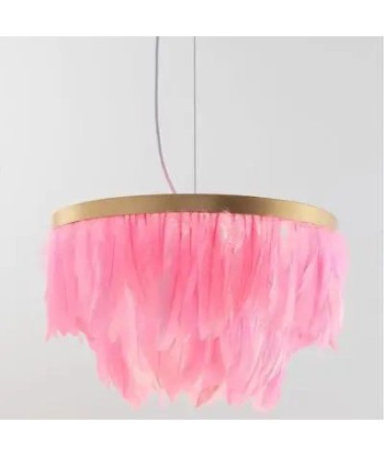 Suspension en plumes colorées anneau doré design art déco vente chaude votre 