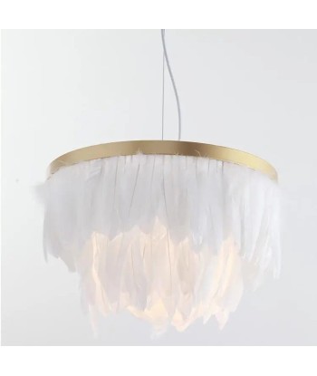 Suspension en plumes colorées anneau doré design art déco vente chaude votre 