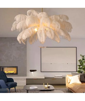 Suspension en plumes blanches pendantes style art déco vintage JUSQU'A -70%! 