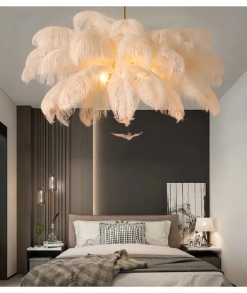 Suspension en plumes blanches pendantes style art déco vintage JUSQU'A -70%! 