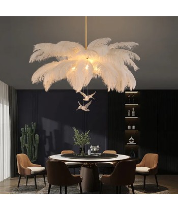 Suspension en plumes blanches pendantes style art déco vintage JUSQU'A -70%! 