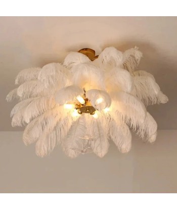 Suspension en plumes blanches pendantes style art déco vintage JUSQU'A -70%! 