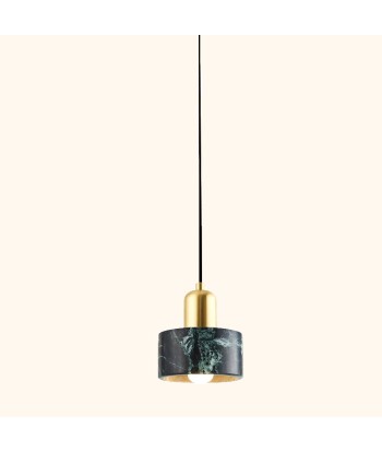 Suspension cloche cylidrique marbre et cuivre doré design art déco pour bénéficier 