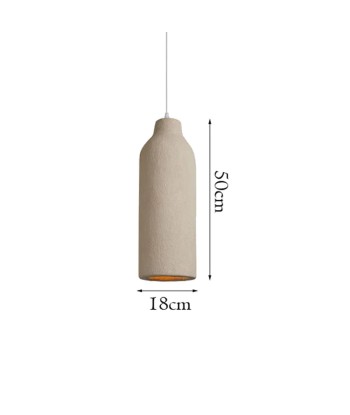 Suspension allongée effet terre cuite beige bohème la chaussure