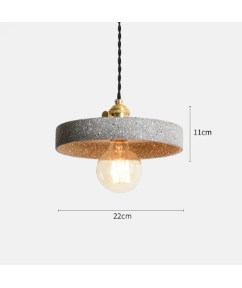 Suspension terrazzo cylindre plat industriel chez Cornerstreet bien 