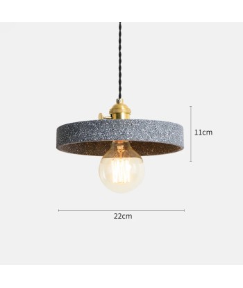 Suspension terrazzo cylindre plat industriel chez Cornerstreet bien 