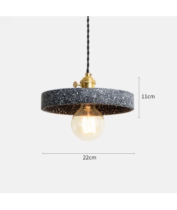 Suspension terrazzo cylindre plat industriel chez Cornerstreet bien 