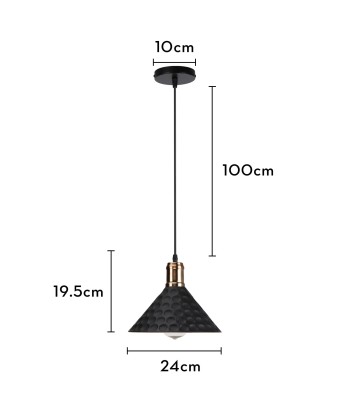 Suspension moderne métallique triangle effet pois des créatures d'habitude