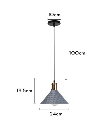 Suspension moderne métallique triangle effet pois des créatures d'habitude