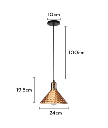 Suspension moderne métallique triangle effet pois des créatures d'habitude