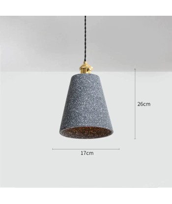 Suspension évasée allongée terrazzo design industriel l'achat 