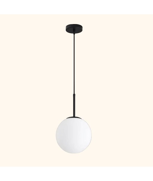 Suspension moderne boule lumineuse tige en laiton france