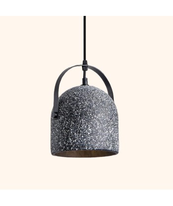 Suspension cloche ciment terrazzo design industriel livraison et retour toujours gratuits