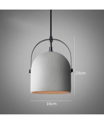 Suspension cloche ciment terrazzo design industriel livraison et retour toujours gratuits